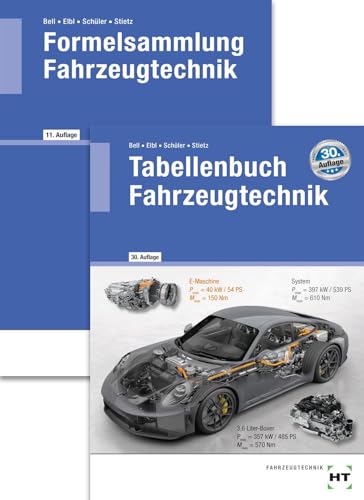 Paketangebot Tabellenbuch Fahrzeugtechnik und Formelsammlung Fahrzeugtechnik von Verlag Handwerk und Technik