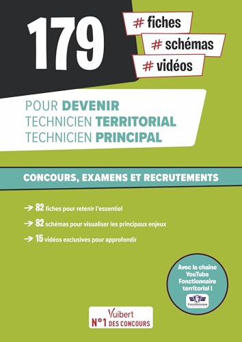 179 fiches, schémas et vidéos pour devenir technicien territorial, technicien principal von VUIBERT