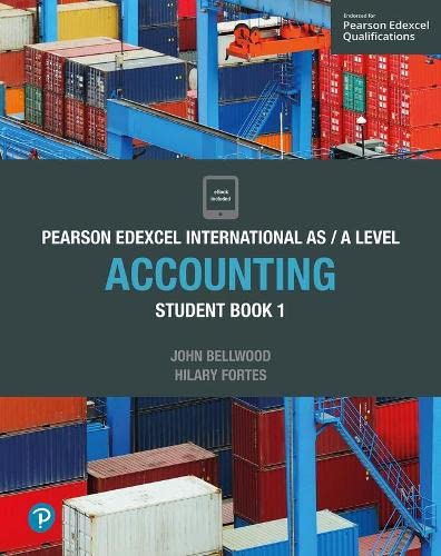 Pearson Edexcel International AS/A Level Accounting Student Book 1 (Edexcel International A Level) von Edexcel