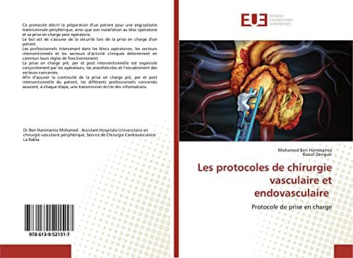 Les protocoles de chirurgie vasculaire et endovasculaire: Protocole de prise en charge