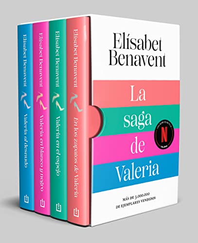 La saga de Valeria (edición estuche): En los zapatos de Valeria | Valeria en el espejo | Valeria en blanco y negro | Valeria al desnudo (Best Seller)