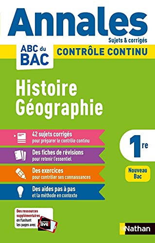 Annales ABC du BAC 2024 - Histoire-Géographie 1re - Corrigé (9): Sujets & corrigés