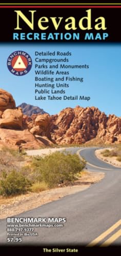 Nevada Roadmap: Benchmark (Benchmark Maps) von National Geographic
