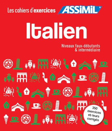 Coffret Cahiers d'exercices ITALIEN: faux-debutants + intermediaire: faux-débutants + intermédiaire (Quaderni) von Assimil