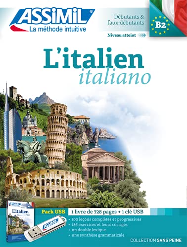 L'Italien - Collection Sans Peine: Pack avec 1 livre