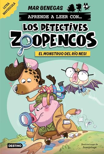 Aprende a leer con... Los Detectives Zoopencos 1. El monstruo del río Nesi: En letra MAYÚSCULA para aprender a leer (libros para niños a partir de 5 años). Elige tu propia historia von Destino Infantil & Juvenil