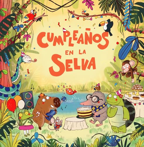 Cumpleaños en la selva: Libro de cartón con solapas divertidas (Libros de cartón con solapas) von Penguin Kids