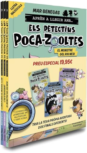 Pack Aprèn a llegir amb... Els detectius Poca-zooltes! 1,2 i 3: En lletra MAJÚS (Primers lectors) von Estrella Polar