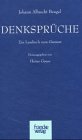 Denksprüche. Ein Lesebuch zum Gnomon