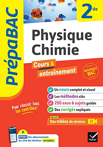 Prépabac - Physique-chimie 2de: cours, méthodes & entraînement (programme de Seconde) von HATIER