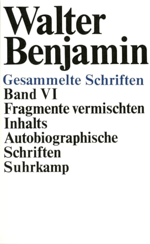 Gesammelte Schriften: VI: Fragmente vermischten Inhalts. Autobiographische Schriften Gesammelte Schriften: VI: Fragmente vermischten Inhalts. Autobiographische Schriften