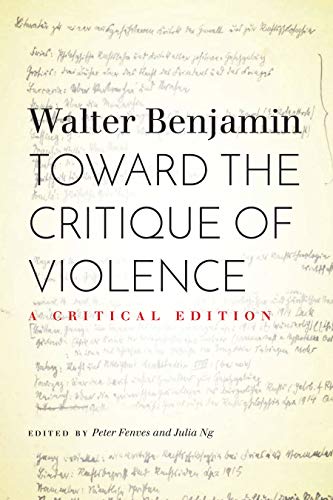 Toward the Critique of Violence: A Critical Edition von Stanford University Press
