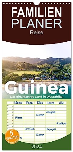Familienplaner 2024 - Guinea - Das einzigartige Land in Westafrika. mit 5 Spalten (Wandkalender, 21 cm x 45 cm) CALVENDO