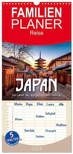 Familienplaner 2024 - Japan - Im Land der aufgehenden Sonne. mit 5 Spalten (Wandkalender, 21 cm x 45 cm) CALVENDO