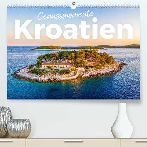Genussmomente Kroatien (hochwertiger Premium Wandkalender 2024 DIN A2 quer), Kunstdruck in Hochglanz