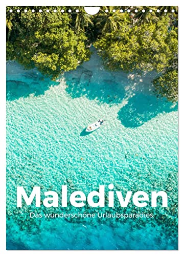 Malediven - Das wunderschöne Urlaubsparadies. (Wandkalender 2024 DIN A4 hoch), CALVENDO Monatskalender von CALVENDO