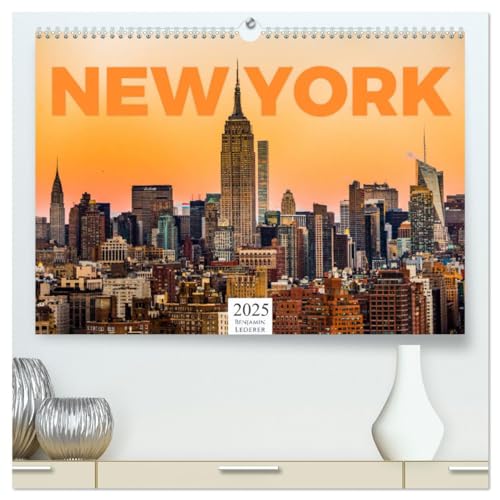 New York - Eine Weltstadt (hochwertiger Premium Wandkalender 2025 DIN A2 quer), Kunstdruck in Hochglanz von CALVENDO