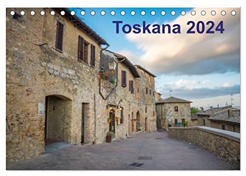 Toskana - 2024 (Tischkalender 2024 DIN A5 quer), CALVENDO Monatskalender von CALVENDO