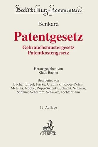 Patentgesetz: Gebrauchsmustergesetz, Patentkostengesetz