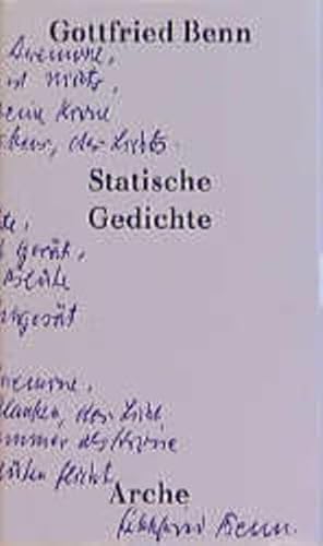 Statische Gedichte: Hrsg. v. Paul Raabe.