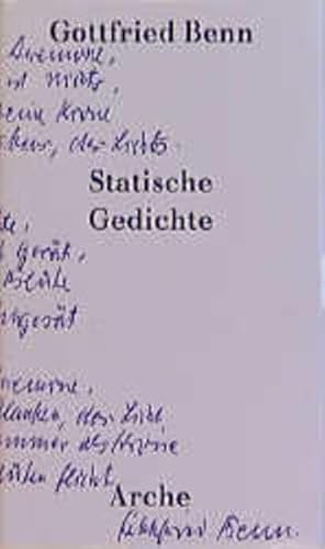 Statische Gedichte: Hrsg. v. Paul Raabe
