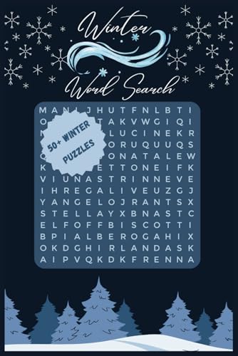 Winter Word Search Puzzle Book: Word Searches with Easy to Read Print about Animals, Animal lovers and More | 6x9 inches, 110 Pages, 50+ Puzzles ... Gift for Vacation, Holidays and Free Times von Independently published