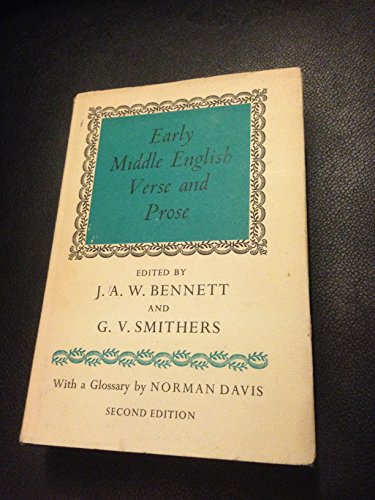 Early Middle English Verse and Prose, 1155-1300