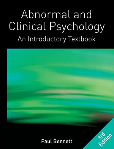Abnormal and Clinical Psychology: An Introductory Textbook