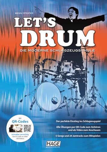 Let's Drum + 2 DVDs: Die moderne Schlagzeugschule von Unbekannt