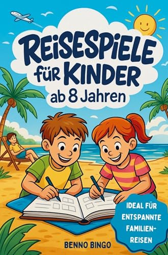 Reisespiele für Kinder ab 8 Jahren | Rätsel, Spiele & kreative Aufgaben für Autofahrt, Flugzeug & Zug: Beschäftigungsbuch gegen Langeweile - Ideal für Grundschüler im Urlaub von Horizon Books