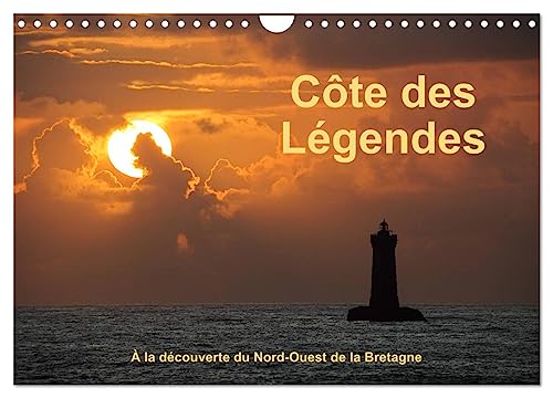 Côte des Légendes À la découverte du Nord-Ouest de la Bretagne (Calendrier mural 2025 DIN A4 vertical), CALVENDO calendrier mensuel: Une excursion sur la côte des phares von Calvendo