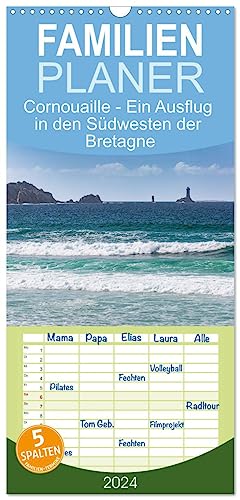 Familienplaner 2024 - Cornouaille - Ein Ausflug in den Südwesten der Bretagne mit 5 Spalten (Wandkalender, 21 cm x 45 cm) CALVENDO