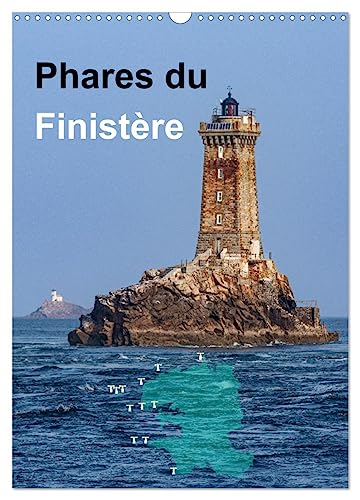 Phares du Finistère (Calendrier mural 2025 DIN A3 horizontal), CALVENDO calendrier mensuel: Une excursion à la découverte des phares légendaires du bout du monde von Calvendo