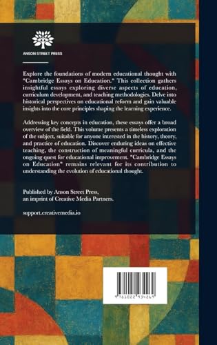 Cambridge Essays on Education Cambridge Essays on Education von Anson Street Press