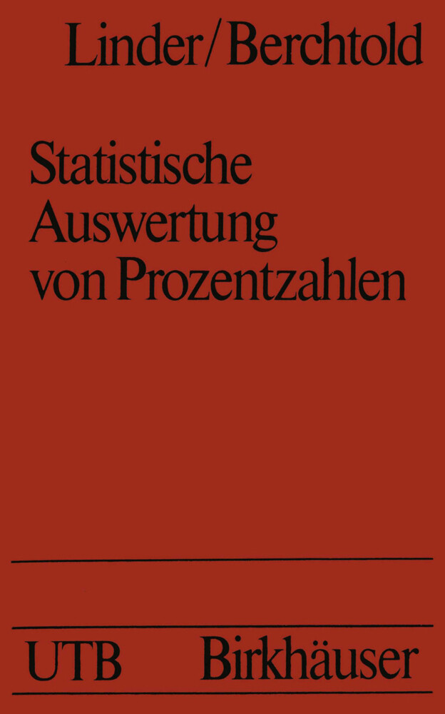 Statistische Auswertung von Prozentzahlen von Birkhäuser Basel