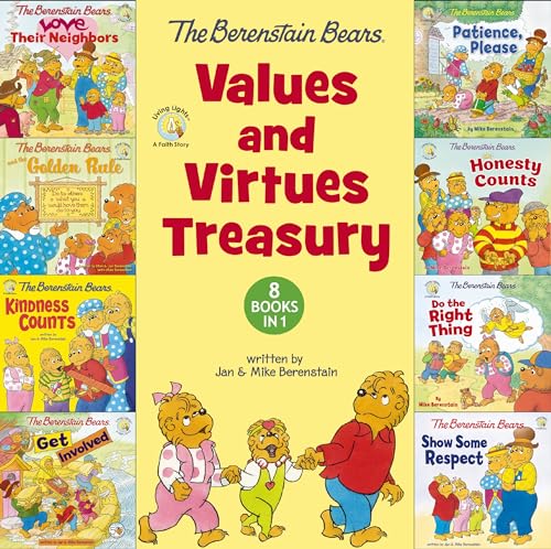 The Berenstain Bears Values and Virtues Treasury: 8 Books in 1 (Berenstain Bears/Living Lights: A Faith Story) von HarperCollins
