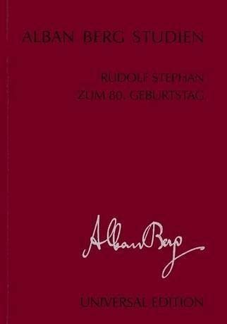Rudolf Stephan zum 80. Geburtstag: A. Berg Studien 6 - Festschrift: Eine Festschrift. Band 6. Partitur.