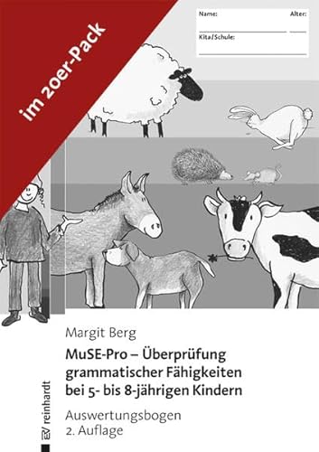 MuSE-Pro - Überprüfung grammatischer Fähigkeiten bei 5- bis 8-jährigen Kindern: Auswertungsbogen (20er Pack)