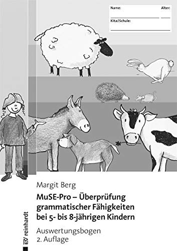 MuSE-Pro - Überprüfung grammatischer Fähigkeiten bei 5- bis 8-jährigen Kindern: Auswertungsbogen (20er Pack)