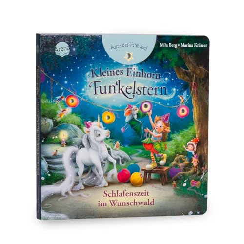 Kleines Einhorn Funkelstern. Puste das Licht aus! Schlafenszeit im Wunschwald: Pappbilderbuch mit 4 LED-Lichtern zum Auspusten Kleines Einhorn Funkelstern. Puste das Licht aus! Schlafenszeit im Wunschwald: Pappbilderbuch mit 4 LED-Lichtern zum Auspusten