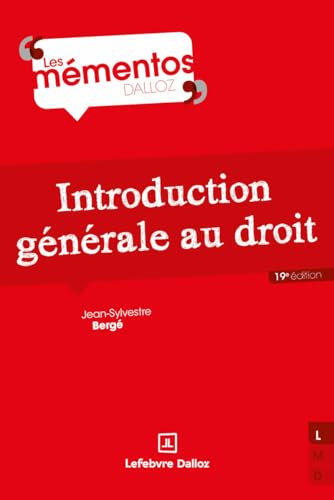 Introduction générale au droit. 19e éd. von DALLOZ