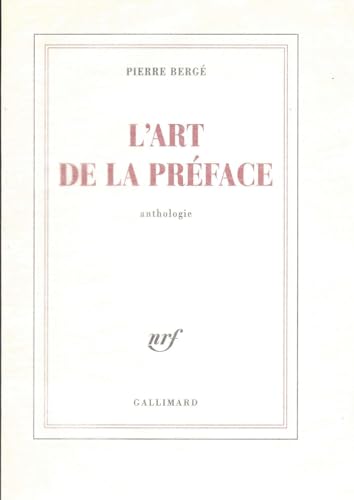 L'art de la préface