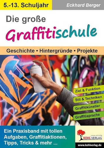 Die große Graffitischule: Geschichte, Hintergründe, Projekte von Kohl Verlag