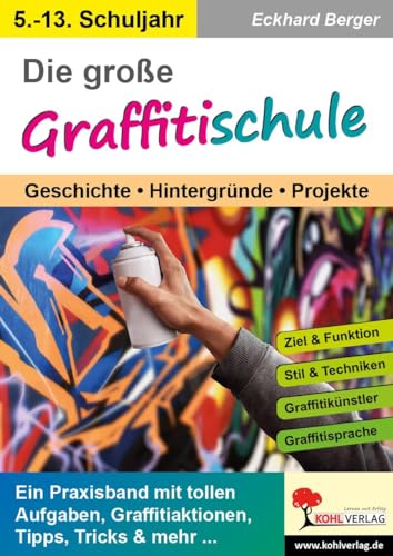 Die große Graffitischule: Geschichte, Hintergründe, Projekte von Kohl Verlag