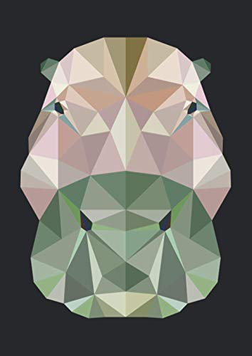 Notizbuch A4 kariert mit Softcover Design: Nilpferd Hippo Flusspferd Zoo Tier Geschenk Polygon: 120 karierte DIN A4 Seiten von Independently published