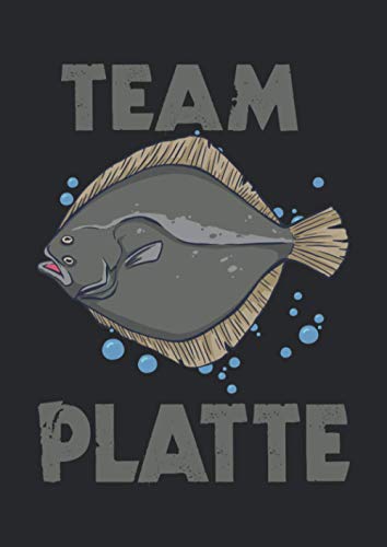 Notizbuch A4 kariert mit Softcover Design: Team Platte Plattfisch Brandungsangln Scholle Flunder Angler: 120 karierte DIN A4 Seiten Notizbuch A4 kariert mit Softcover Design: Team Platte Plattfisch Brandungsangln Scholle Flunder Angler: 120 karierte DIN A4 Seiten
