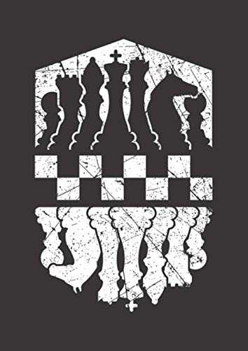 Notizbuch A4 liniert mit Softcover Design: Schachfiguren Schachbrett Schach Spruch Geschenk Schachspiel: 120 linierte DIN A4 Seiten von Independently published
