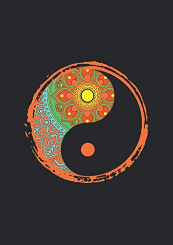 Notizbuch A4 liniert mit Softcover Design: Yin Yang Ying Blumen Blüten Mandala Tribal Tattoo: 120 linierte DIN A4 Seiten Notizbuch A4 liniert mit Softcover Design: Yin Yang Ying Blumen Blüten Mandala Tribal Tattoo: 120 linierte DIN A4 Seiten