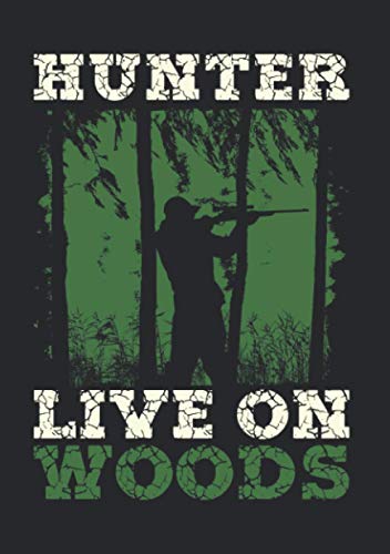 Notizbuch A5 dotted, gepunktet, punktiert mit Softcover Design: Jäger Geschenk Jagdbekleidung Jagdsaison Hirsch Jagd: 120 dotted (Punktgitter) DIN A5 Seiten