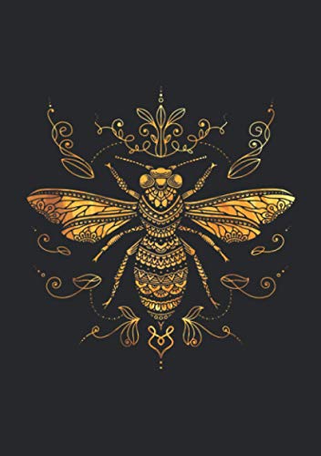 Notizbuch A5 kariert mit Softcover Design: Bienen Mandala Tribal Tattoo: 120 karierte DIN A5 Seiten Notizbuch A5 kariert mit Softcover Design: Bienen Mandala Tribal Tattoo: 120 karierte DIN A5 Seiten